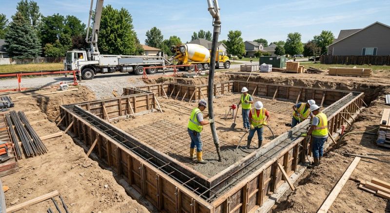 Cement Foundation Installation in Greenville, SC