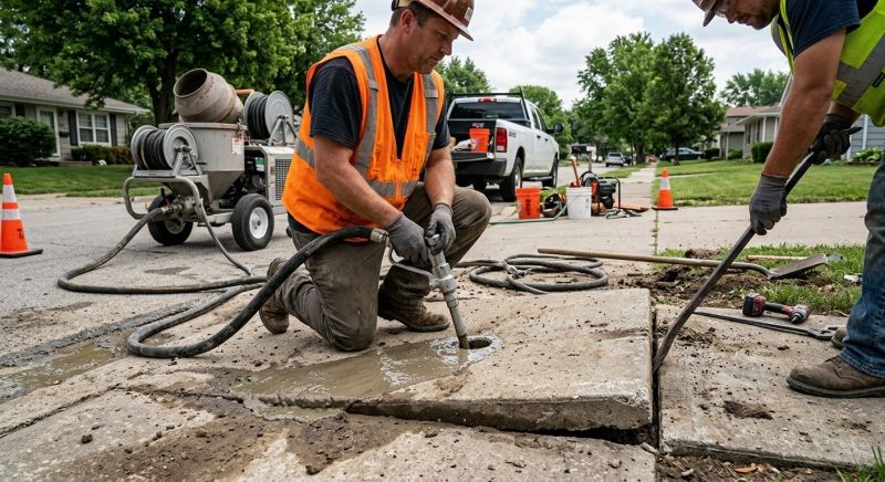 Sidewalk Raising in Columbus, OH
