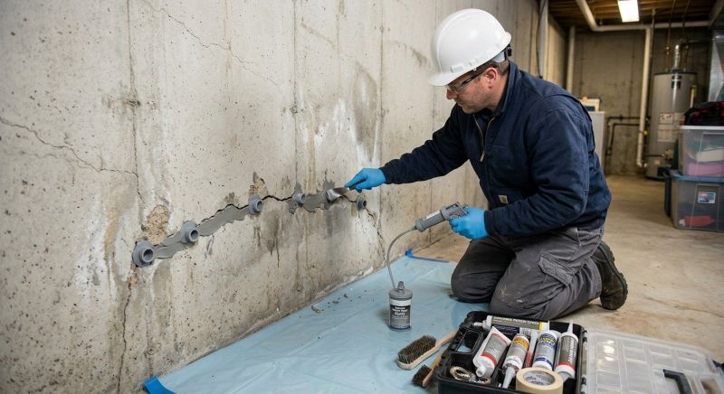 Basement Crack Repair in Sarasota, FL