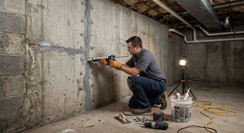 Basement Crack Repair in Tampa, FL