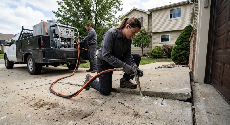 Concrete Poly Jacking in Columbus, OH