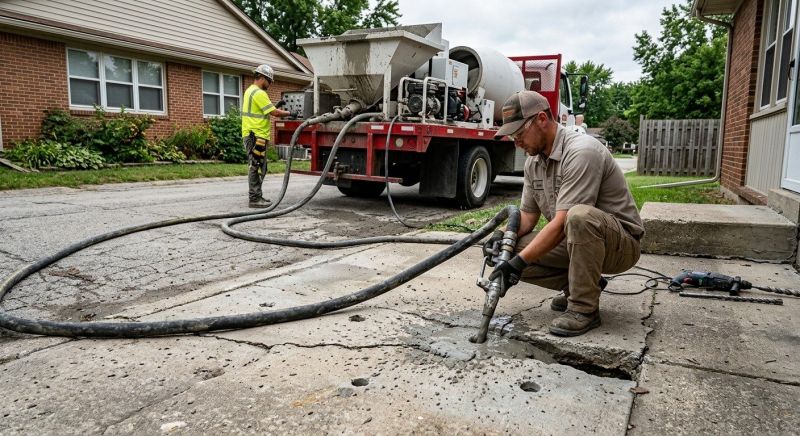 Concrete Settlement Repair in Miami Dade County, FL