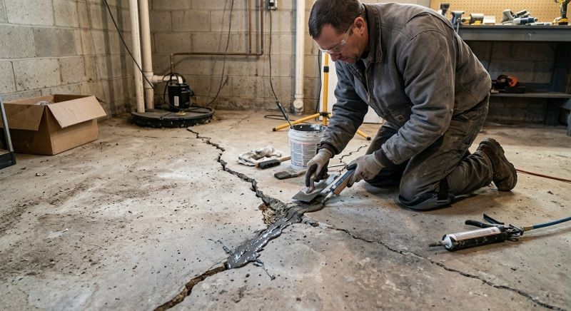 Cracked Basement Floor Repair in Fort Collins, CO