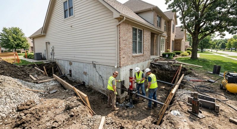 Foundation Settlement Repair in Columbus, OH