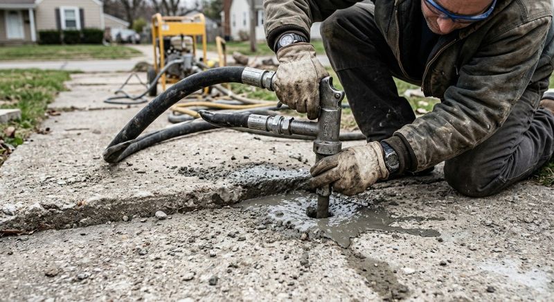 Mudjacking in West Des Moines, IA