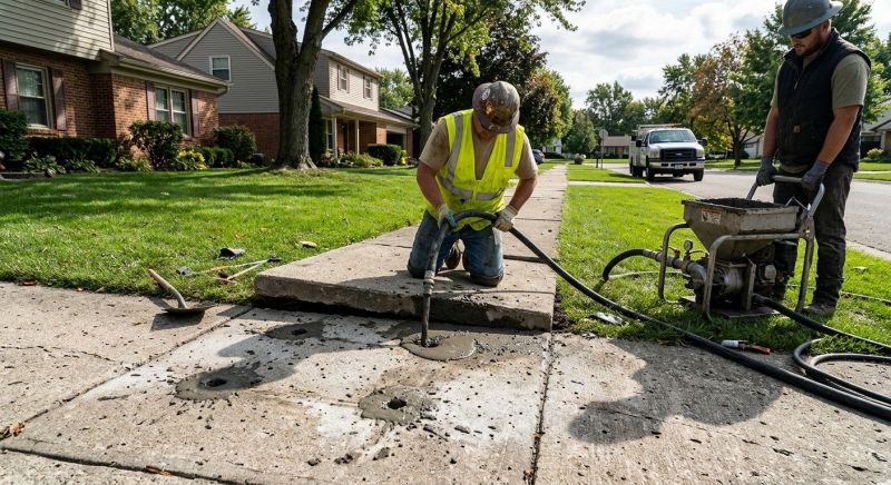 Sidewalk Raising in Des Moines, IA