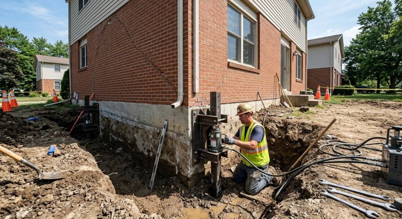 Sinking Foundation Repair in Columbus, OH