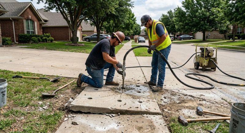 Walkway Leveling in West Des Moines, IA